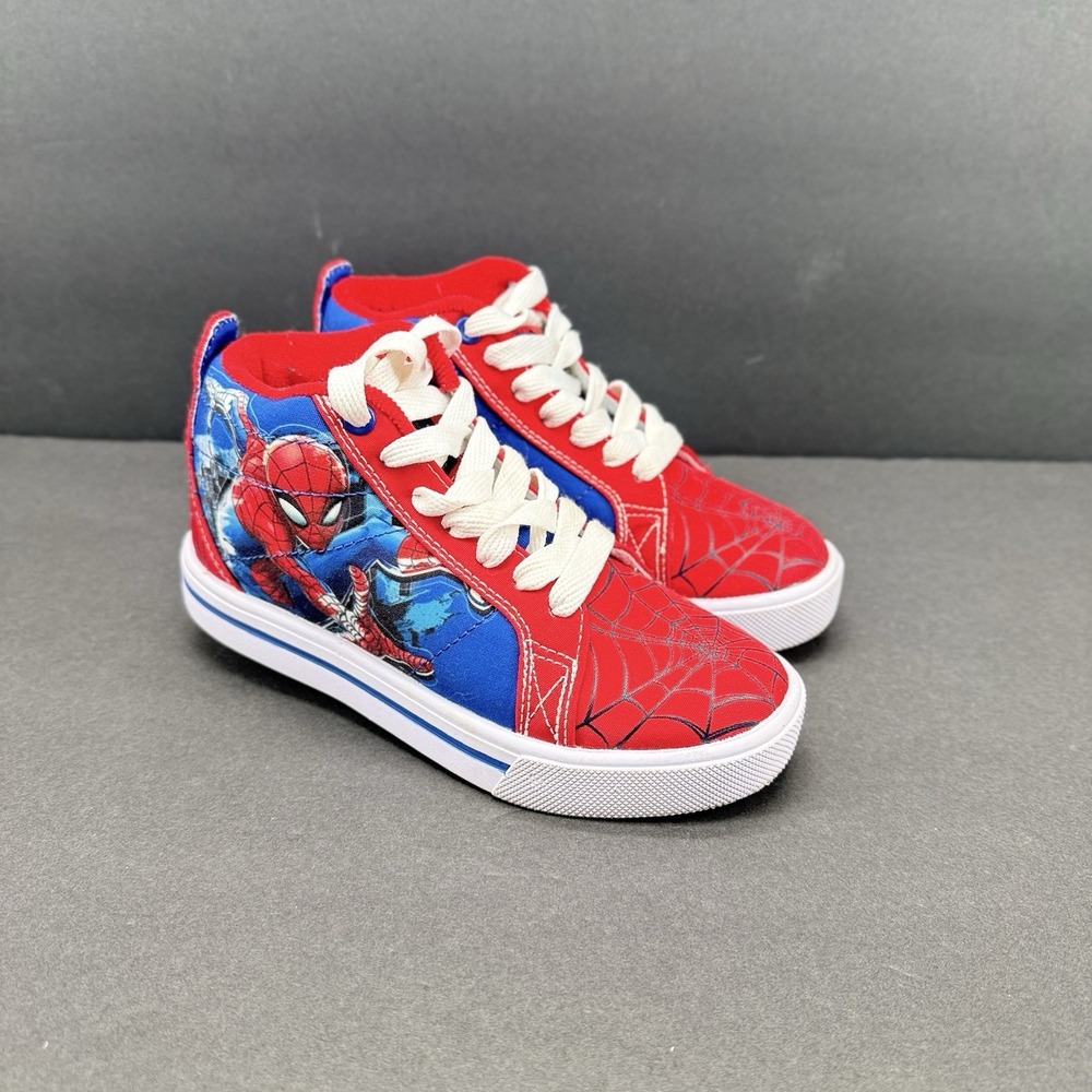 Marvel Kids High Top Canvas Spiderman Heelys Sneakers Size 13C